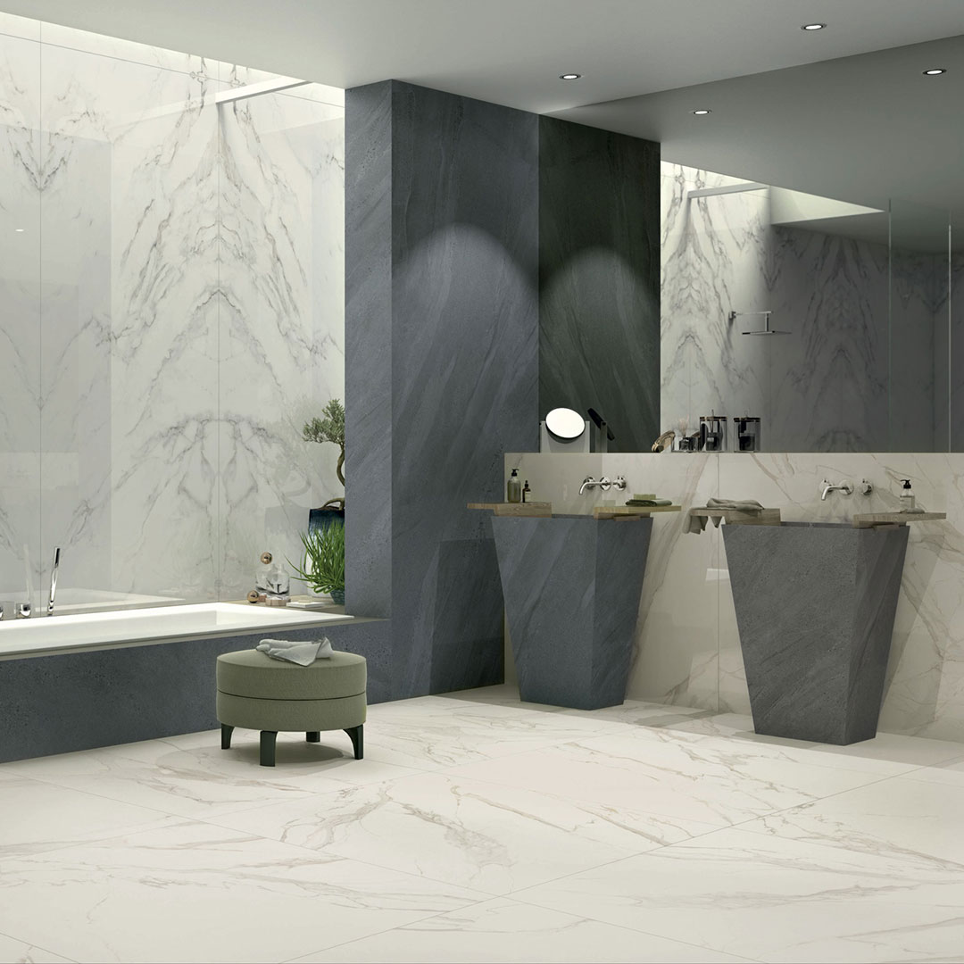 Marble-and-stone-look-bathroom