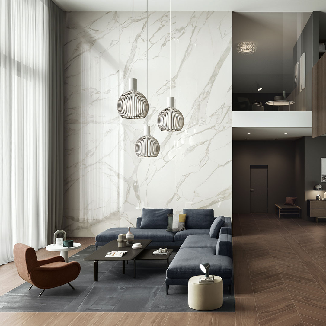 Open-space-wide-space-marble-wood-look